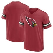 Men's Fanatics Cardinal Arizona Cardinals Jersey Tackle V-Neck T-Shirt